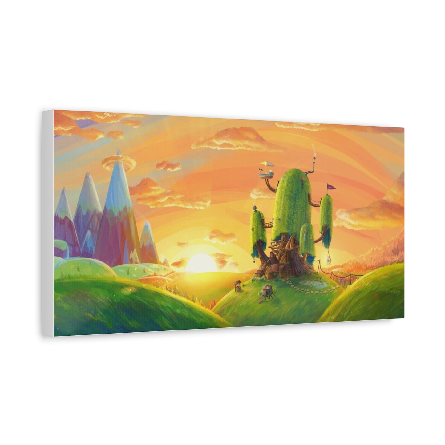 `Cartoon Artistry Adventure Time Canvas