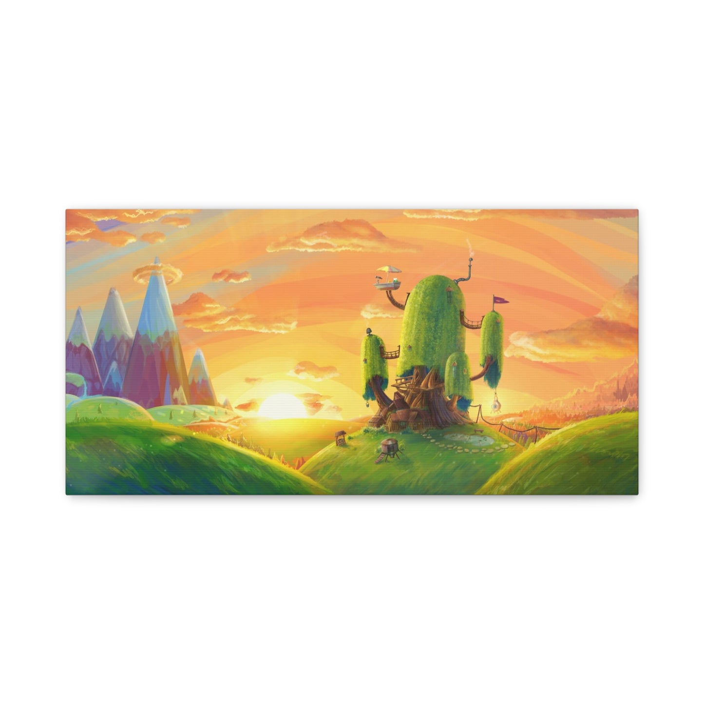 `Cartoon Artistry Adventure Time Canvas